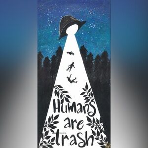 5x10 Humans are Trash Art Print